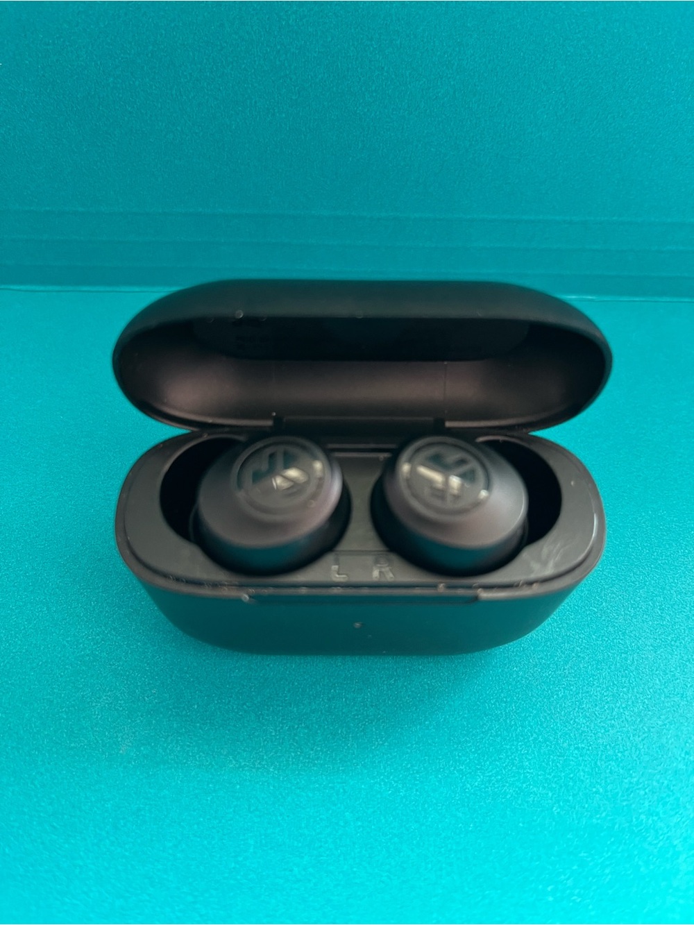 JLab Black Go Pop ANC True Wireless Earbuds Headphones w/ Charging Case